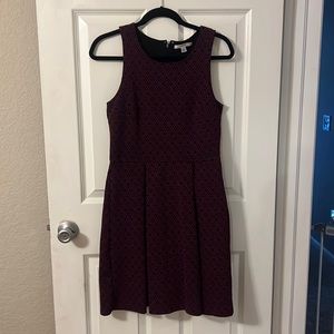 Deep pink and black dress